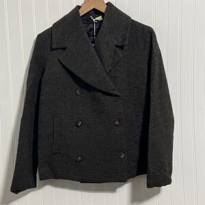 NWT‎ Roberto Collina M Alpaca Mohair Cropped Peacoat Quiet Luxury Made in Italy